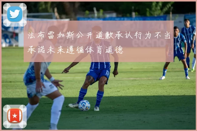 法布雷加斯公开道歉承认行为不当承诺未来遵循体育道德