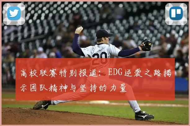 高校联赛特别报道:EDG逆袭之路揭示团队精神与坚持的力量