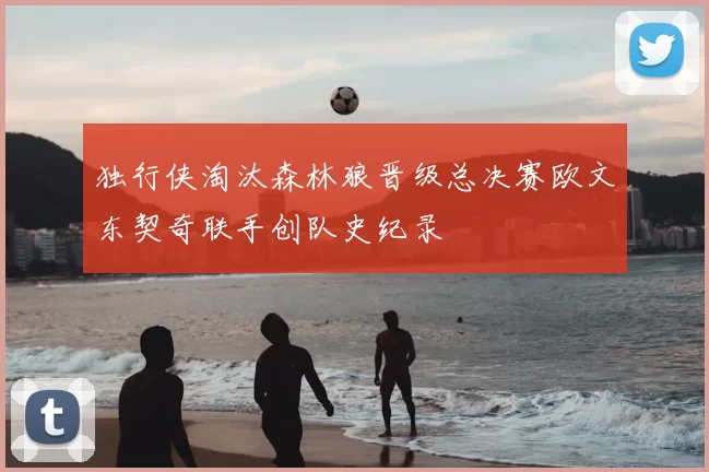 独行侠淘汰森林狼晋级总决赛欧文东契奇联手创队史纪录