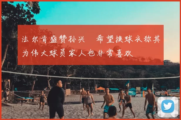 法尔肯盛赞孙兴慜希望换球衣称其为伟大球员家人也非常喜欢