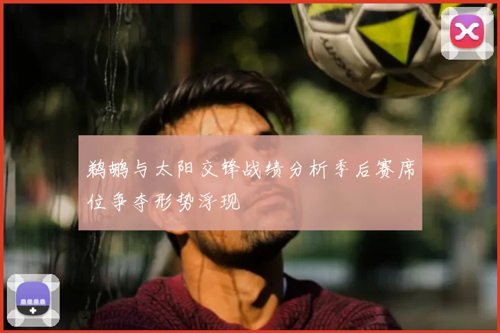 鹈鹕与太阳交锋战绩分析季后赛席位争夺形势浮现